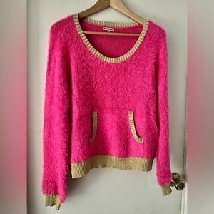 Juicy Couture Hot Pink Fuzzy pullover